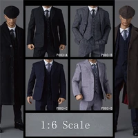 pp toys p003 4 styles 16 scale male clothes man wwii british gangster gentleman 3 piece retro suit for 12%e2%80%98%e2%80%99 action figure body