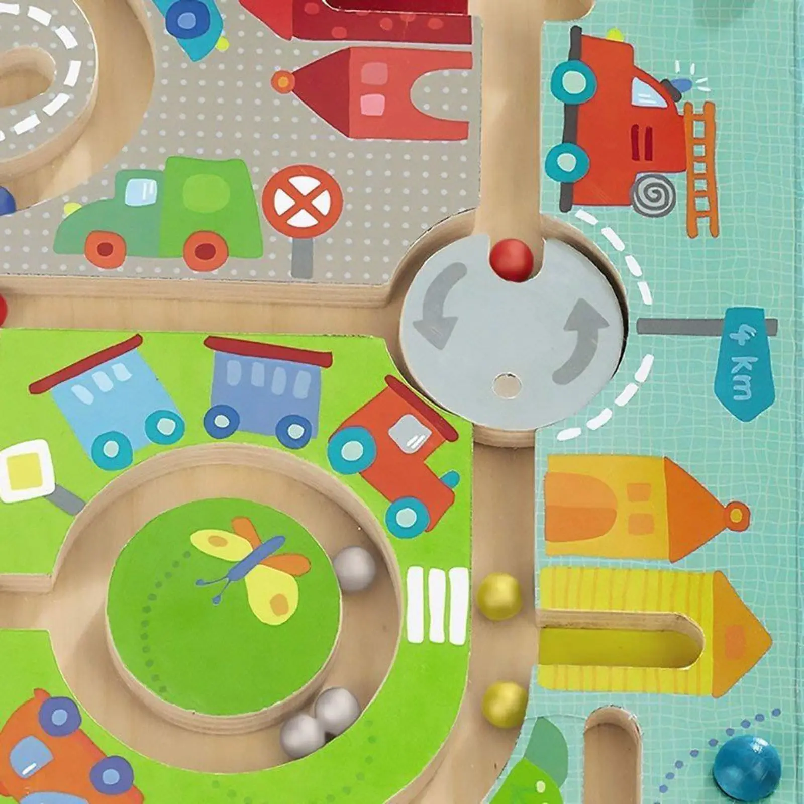

Magnetic Town Maze Puzzle Game Puzzle Activity Wooden Educational Activity Board Stem Toy for Game Gift Birthday Party Toddler