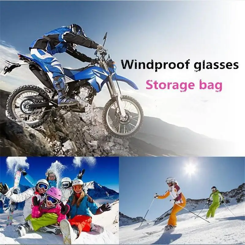 

Portable Ski Snow Goggle Protector Case (Without Goggles) Glasses Eyewear Box case Zipper Hard Case skiing equipment ski parts
