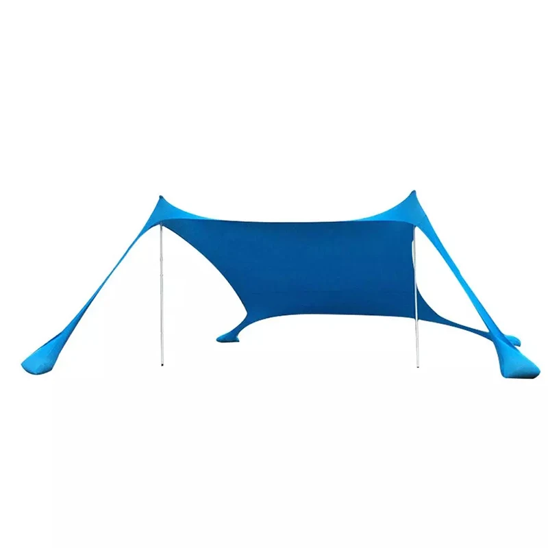 Meilleur Protection Solaire Portable Sable Sans Tente De Plage 210X210 Parasol Anti-UV Gazebo Pare-soleil Protection UV Abri Solaire Auvent étanche à La Pluie