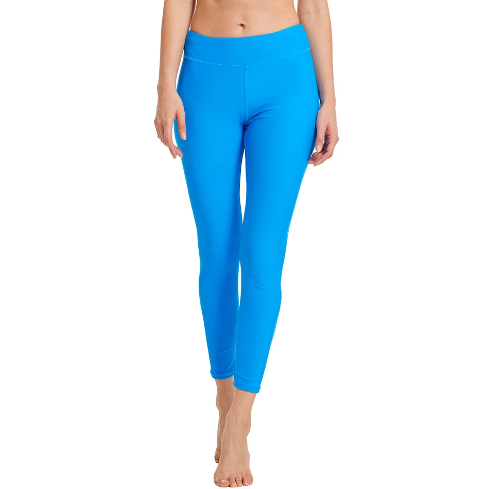 HAOWO Твердые плавательные Легинсы красивые строчки пляжные брюки женские в