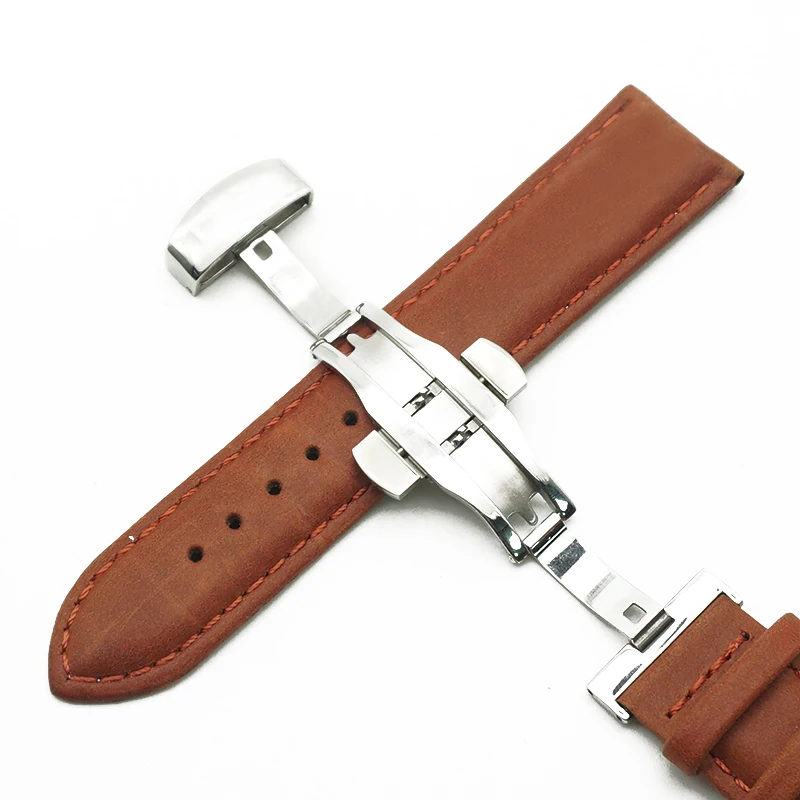 Ремешок с бабочками для часов аксессуары кожаный ремешок из телячьей кожи