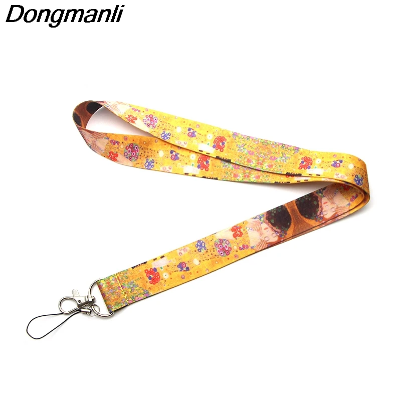 

PC96 Gustav Klimt Lanyards For Keys ID Card Pass Gym Mobile Phone USB Badge Holder Hang Rope Lariat Lanyard