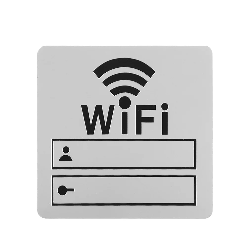Акриловые зеркальные настенные 3d-наклейки с Wi-Fi для ресторана перезаписываемые
