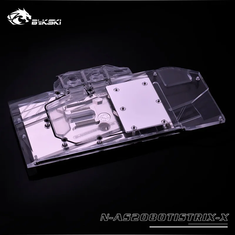 Bykski N AS2080TISTRIX X полный охват GPU водный блок для VGA ASUS ROG STRIX GTX2080TI O11G GAMING радиатор