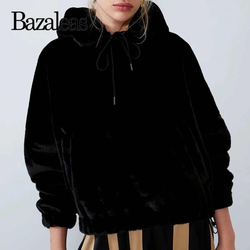 Дропшиппинг универсальные черный плюшевый куртка Дамская мода chaqueta mujer панк