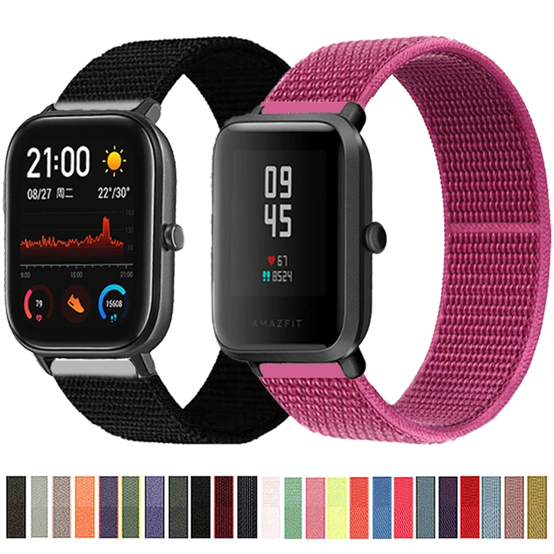 

Nylon Strap For Amazfit Neo Smart Watch Band Nylon StrapS 20MM Wristband For Xiaomi Huaimi Amazfit Bip U/Bip S Correa