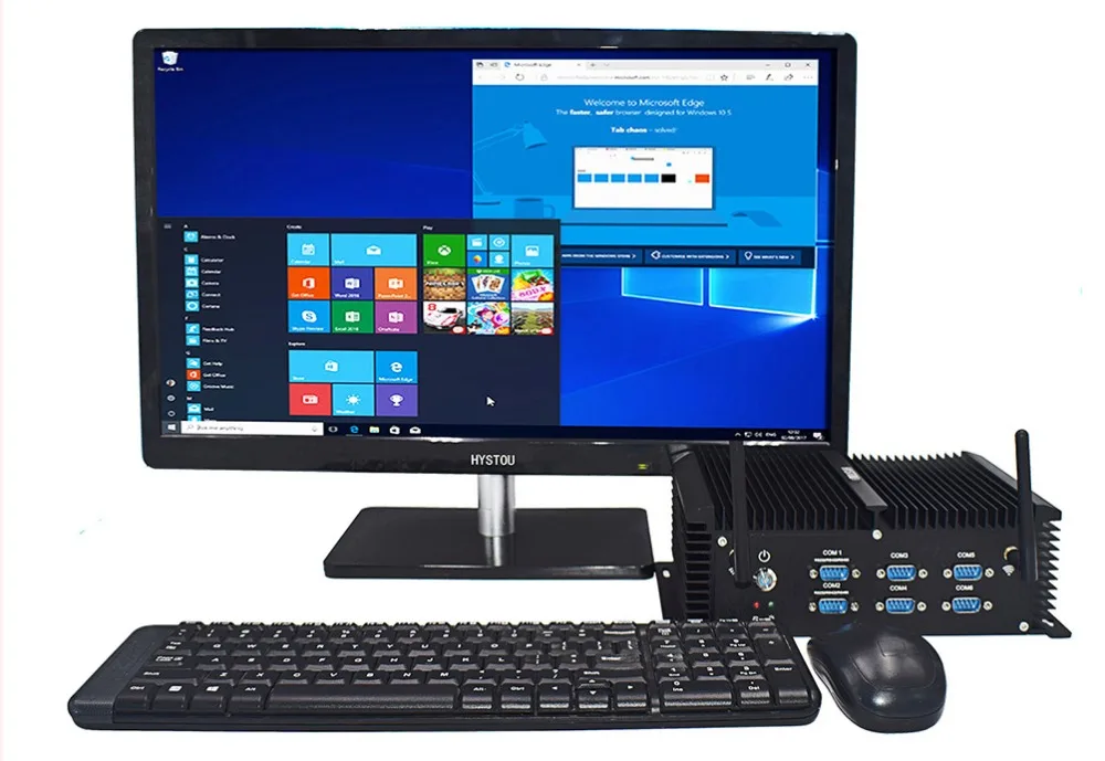 Новейший windows 10 RS485 COM 2 intel NUC core i5 8250u компьютер core i7 windows 7 промышленный ПК 7500u Настольный VGA HDMI HTPC