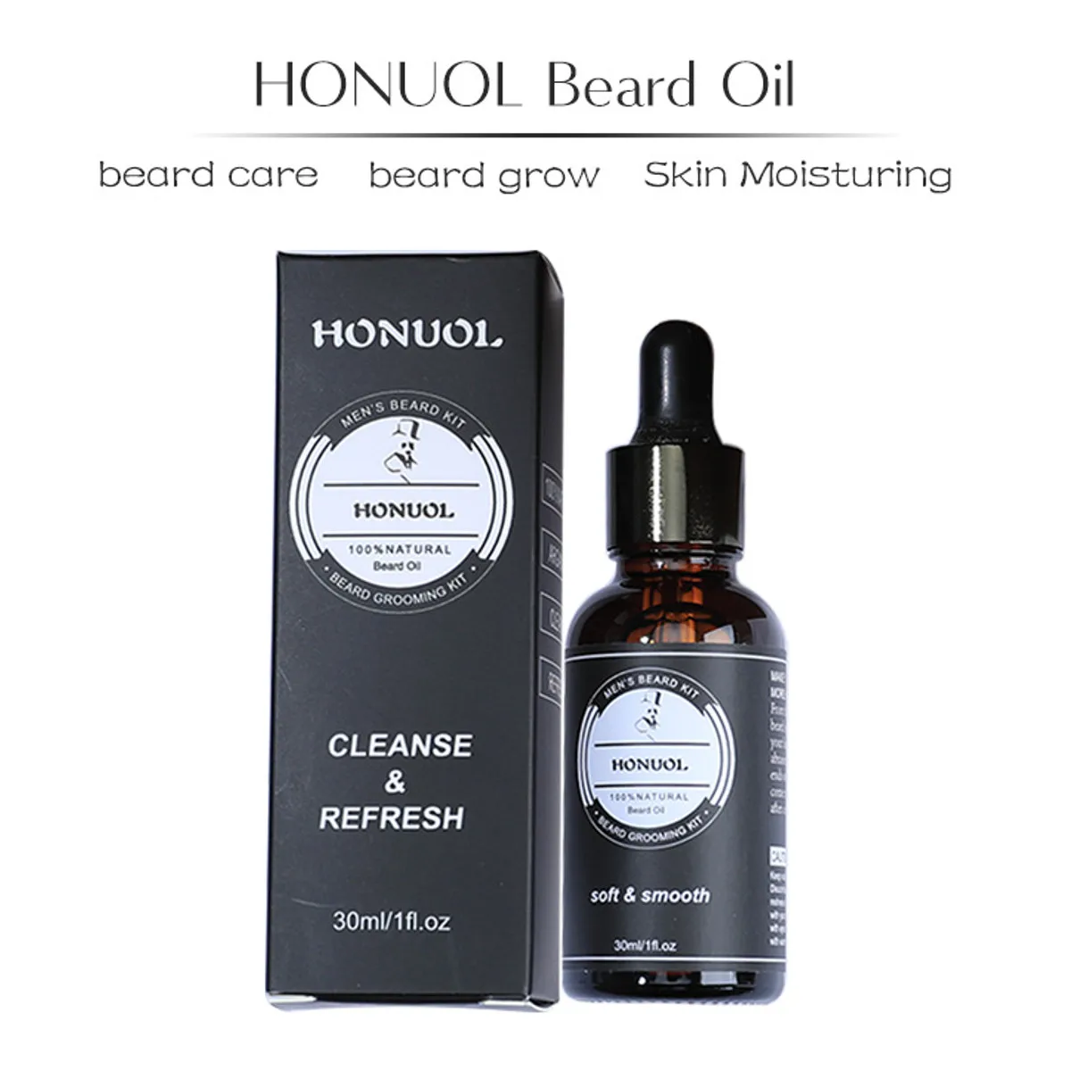 

6pcs/set Men Beard Kit Grooming Beard Set Barba Beard Oil Moisturizing Wax Blam Comb Essence Styling Hair Men Beard Kit Set