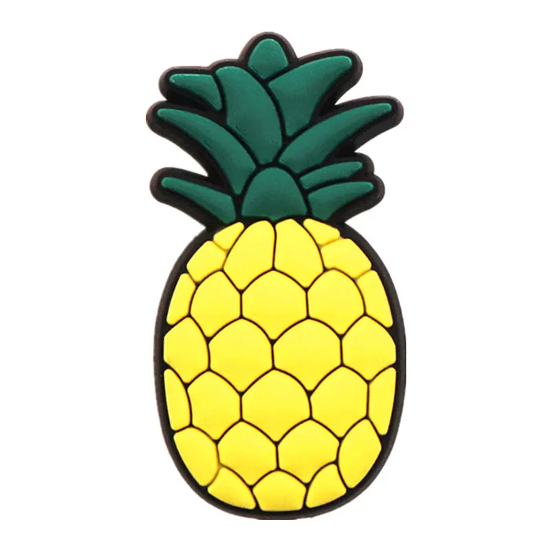 Lovely Fruit Style Croc Shoe Charms Banana/Pineapple/Peach/Strawberry Shoe Decoration Shoe Accessories for jibz Kids Party Gifts