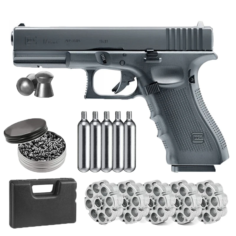 

Airsoft Glusk 17 Gench+Gun Bullet Converter Five 2 Co2 Bullets AndPack of 500ct Lead Pellets Classic Home Deco Metal Wall Sign