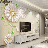 beibehang custom photo wallpaper modern jewelry flower wallpapers living room bedroom background mural home decor wall painting