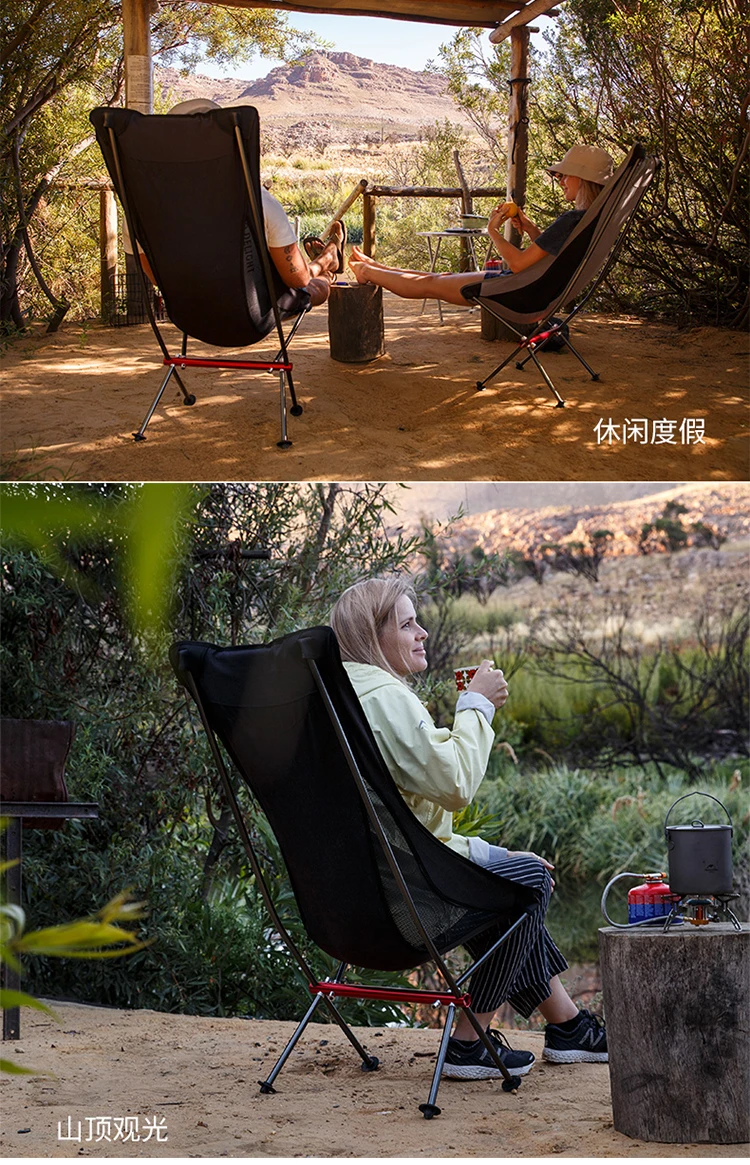 구매 휴대용 초경량 캠핑 의자 야외 접는 낚시 의자 알루미늄 합금 비치 피크닉 의자 NH18Y060-Z