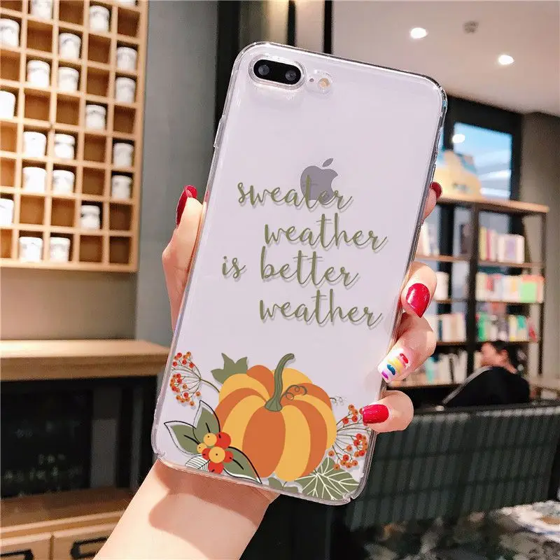 Yinuoda Pumpkin happy fall 2018 New Luxury fashion cell phone case for Apple iPhone 8 7 6 6S Plus X XS max 5 5S SE XR | Мобильные