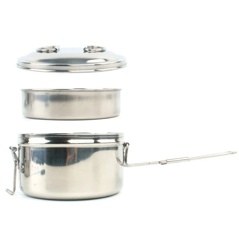 Открытый Нержавеющая сталь комбинация горшок набор Кемпинг Пикник барбекю