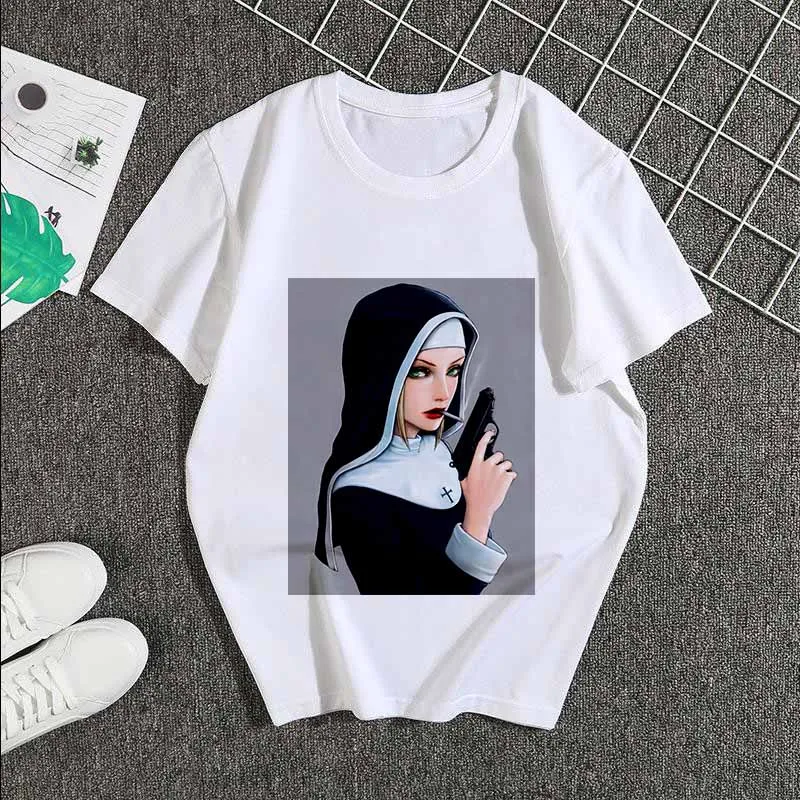 Новинка 2019 летняя футболка для женщин индивидуальная курения с принтом