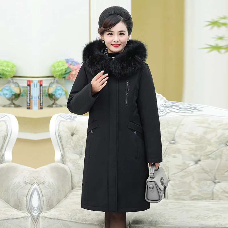 Пуховик женский средней длины верхняя одежда в Корейском стиле с перьями и