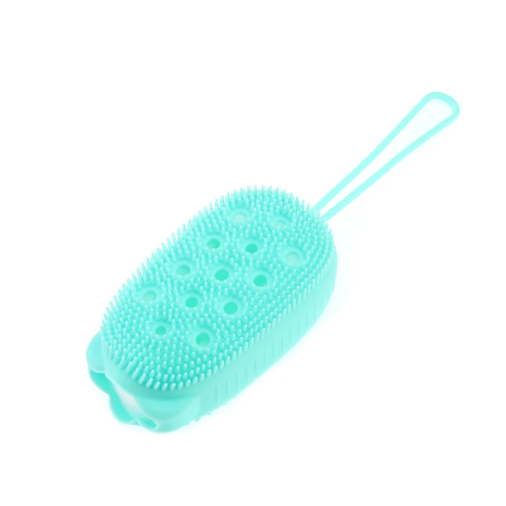 Adults Children Silicone Quick Foaming Bath Brush Towel Double-Sided Body Cleaning Massage Bubble Bathing Shower Scrubber | Дом и сад