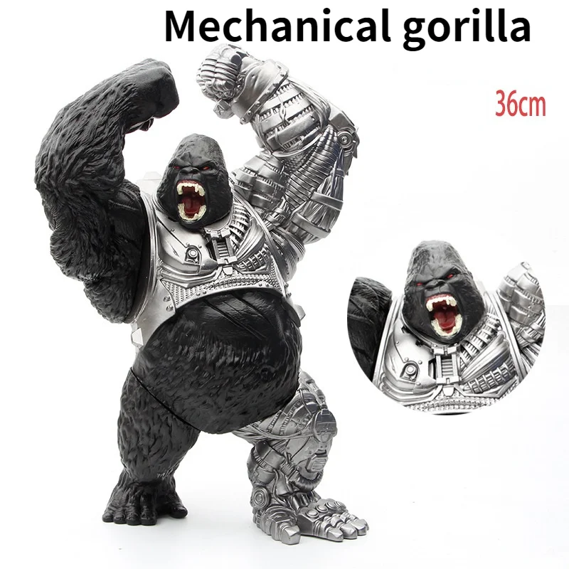 

Bandai Одиночная большая Игрушечная модель Механическая Gorilla King Kong по сравнению с изображением сказочного черепа, украшение для куклы, ручная ...