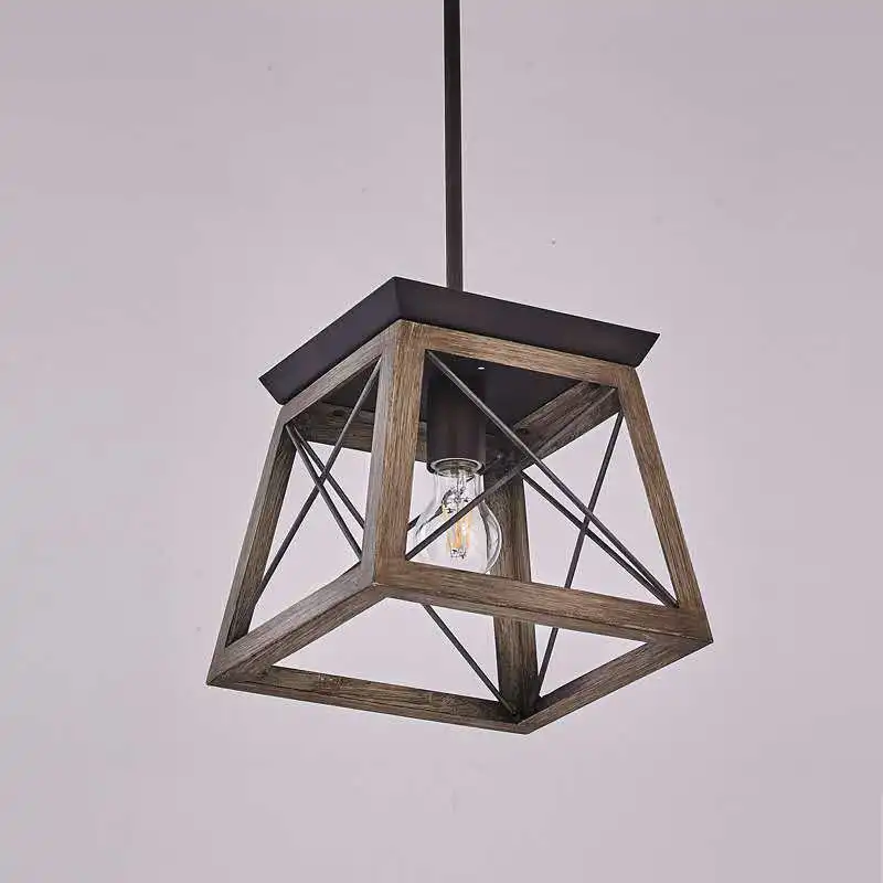 Ganeed промышленных Пастырское деревянная люстра китайский ветер новый год для