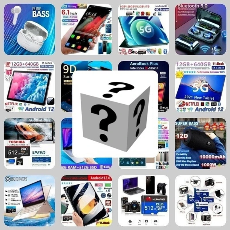 

2021 New Lucky Mystery Box Most Popular Premium Electronic Product 100% Surprise Boutique 1 To 10 Pcs Random Item Christmas Gift