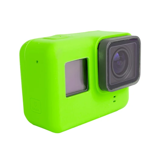 Green Мягкий силиконовый защитный чехол для GoPro Hero 7 6 5 Black Sports Cam Mount case для Go Pro Hero 5 6 Аксессуары для экшн-камеры - Цвет: Green