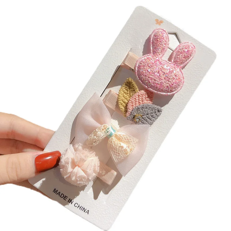 4 шт./компл. банты корона детские заколки для волос девочек принцессы Детские