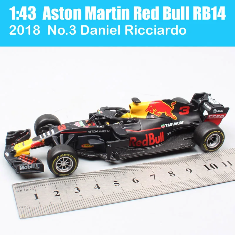 RB14 no3 Daniel 1/43 масштаб bburago SF90 No#16 Charles Leclerc No#5 Sebastian SF71H SF70H RB14 Diecasts& Toy Vehicles гоночный автомобиль модель дети - Цвет: RB14 no3 Daniel