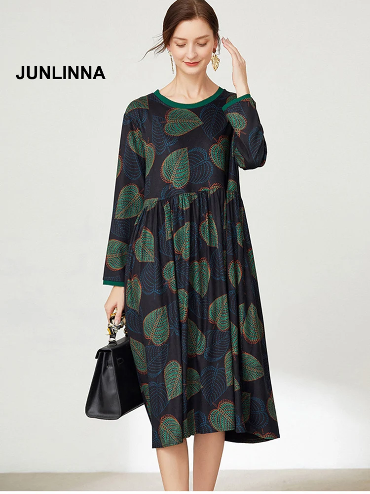 

Cashmere Blending Women's Loose Dress Print Materials One Free Size Contract Colours Casual Vestidos Street Or Party Dresses