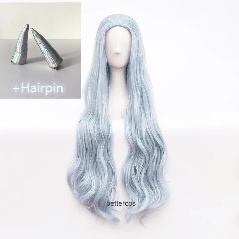 

Женский парик Chisaki из аниме «Моя геройская Академия», термостойкие синтетические волосы для косплея серого и синего цвета, с бесплатной шапочкой и одной шпилькой