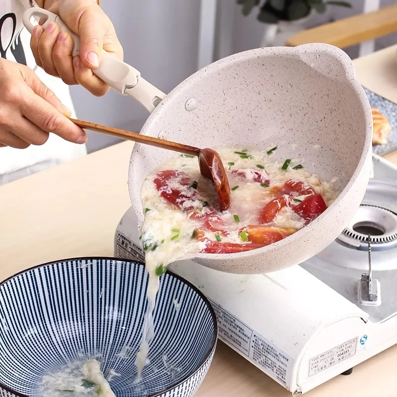 

Pan Thickened Bottom Maifan Stone Frying Pan Small Frying Pan Non-stick Pan Non-stick Deep Pan Big Mouth Frying Pan Deep Frying