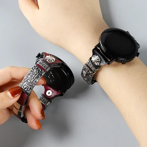22mm watchband for huawei watch gt 2 2e strap honor magic watch 2 strap samsung gear s3 frontier galaxy watch 46mm leather band free global shipping