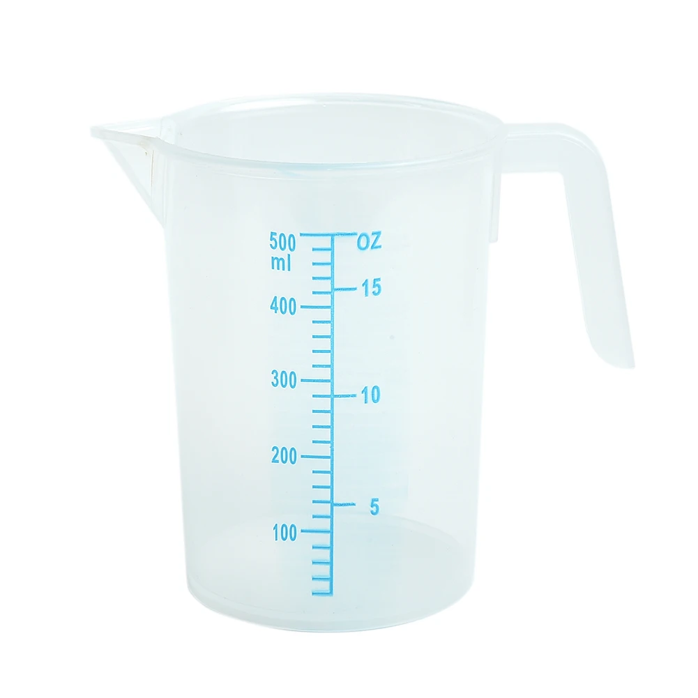 Пластиковый градуированный мерный стаканчик 100 250 500 мл кухонные прозрачные