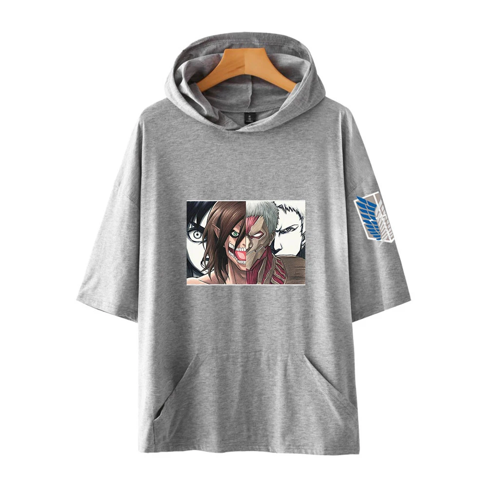 

Classic Harajuku Women/Men's T-shirts ATTACK ON TITAN Hoodie Tshirt Short Sleeve T-shirts Casual Streetwear Unisex Summer tops