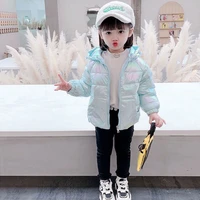 cute baby girls water proof jacket kids boys light down coats with hoodie spring infant childrens clothing 2 birthday present