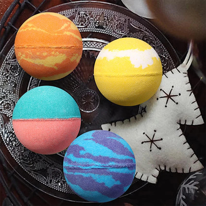 

Shower Salt Ball Bathroom Accessories Body Moisturizing Bath Bombs Ball Natural Bubble Bath Salt Ball Gift Set Spa Bathing Tools
