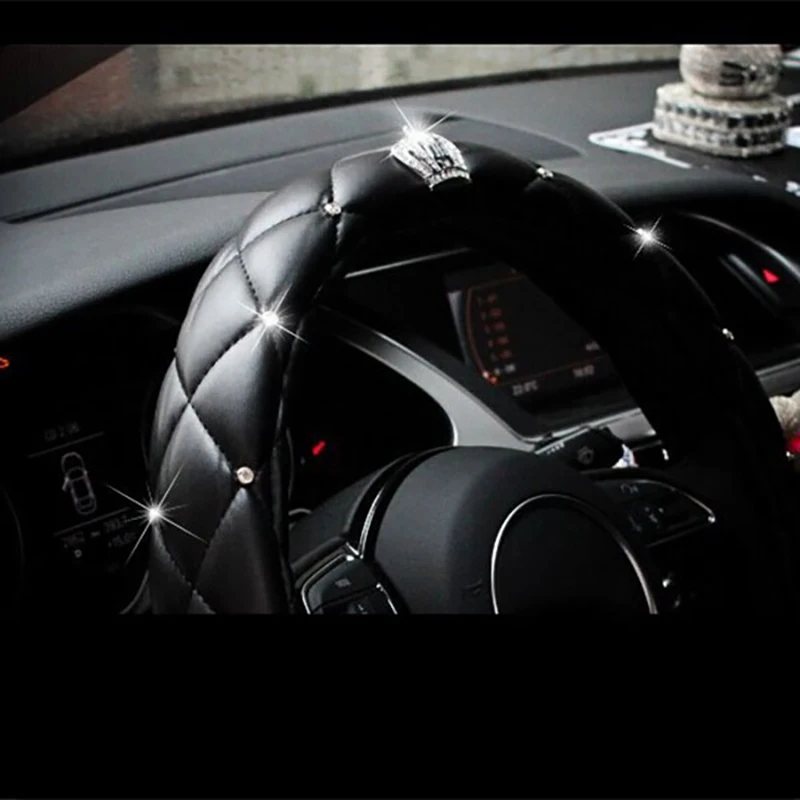 38 см роскошный хрустальный чехол рулевого колеса автомобиля для chevrolet sonic tracker