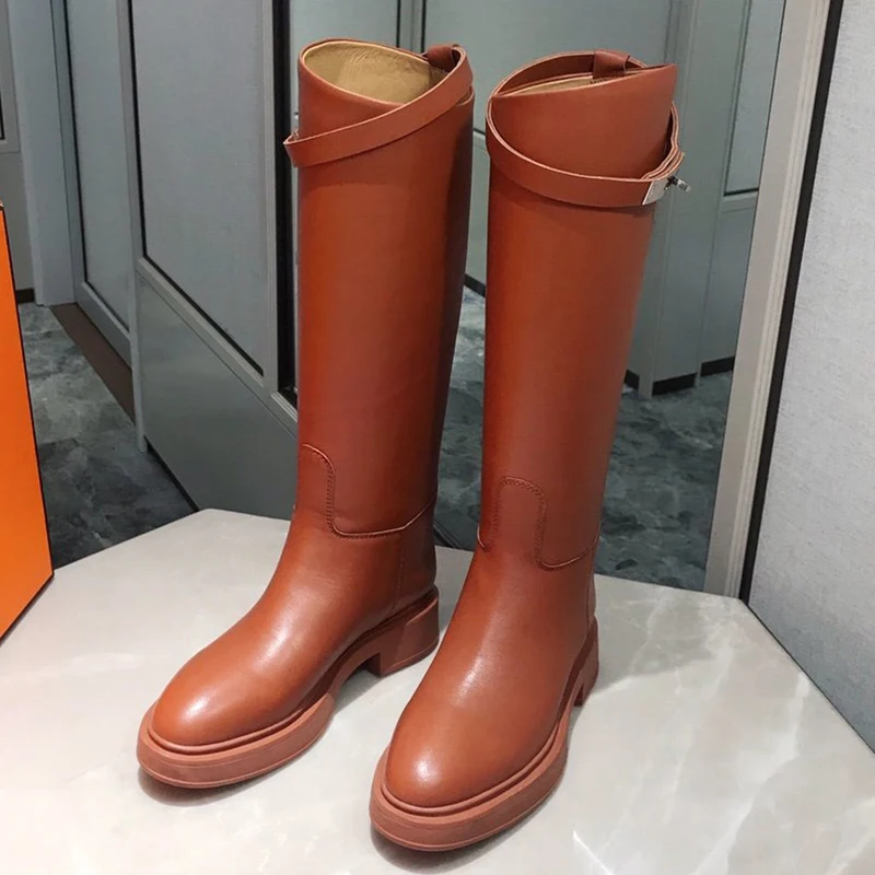 Goedkoop Mode Vrouwen Lange Laarzen Herfst Merk Knie Hoge Laarzen Vrouwelijke Stretch Patchwork Comfort Schoenen
