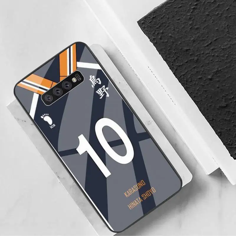 

Karasuno Jersey Shoyo Hinata Phone Case Tempered Glass For Samsung S6 7 8 9 10 20 Plus Ultra Note8 9 10 10pro