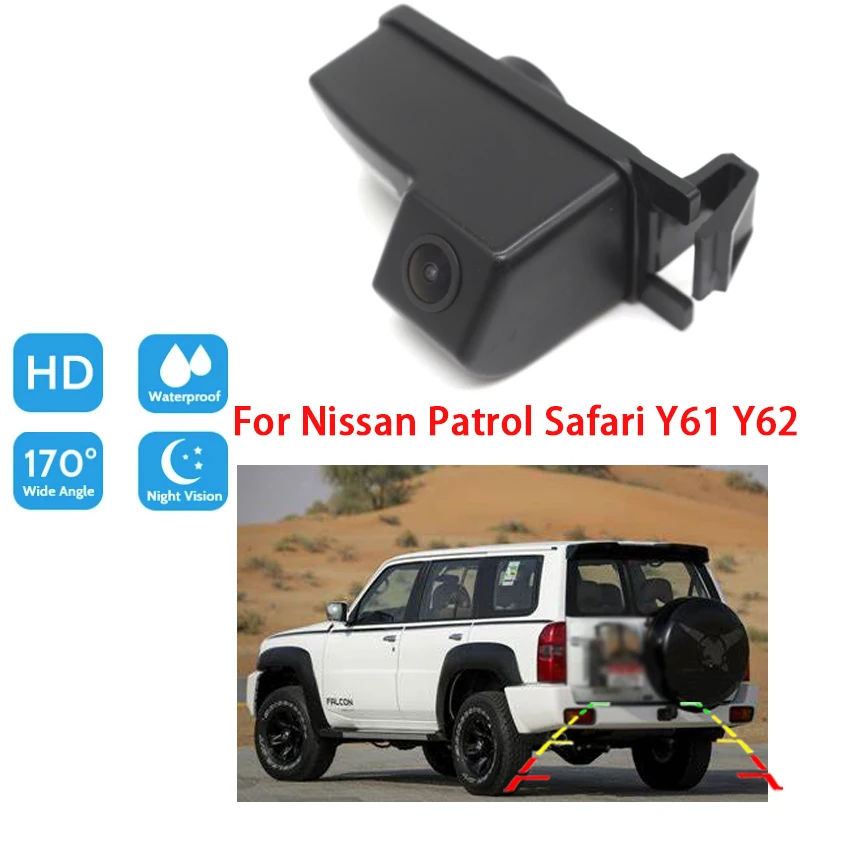 Автомобильная камера заднего вида для Nissan патруль Safari Y61 Y62 CCD Full HD ночного видения