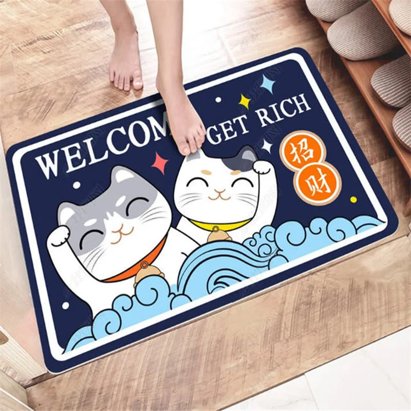 

Indoor Doormat, Front Door Rug Durable Rubber Backing Non Slip Door Mat Super Absorbent Resist Dirt Door Mats Inside Floor Mats