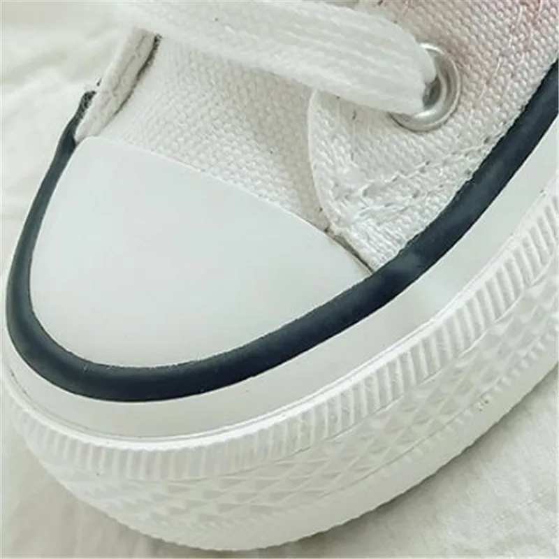 Детская парусиновая обувь с высоким берцем на шнуровке повседневная для