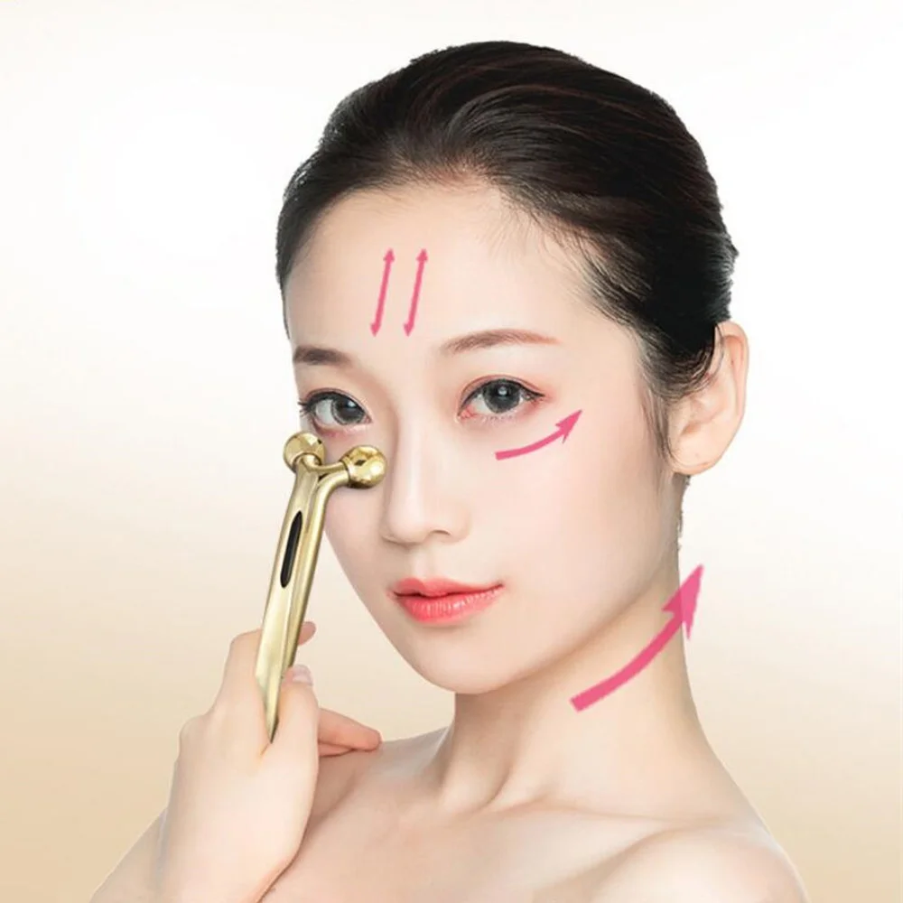 

3D Roller Massager 360 Rotate Eye Facial Lifting Massage Y Shape Roller Skin Tightening Wrinkle Bar Full Body Relaxation Tools