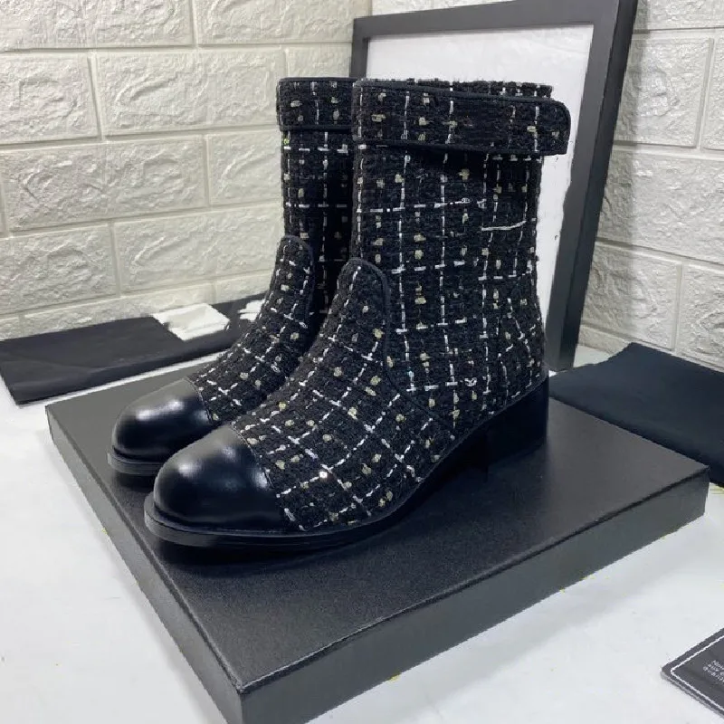 

Women Desigenr Boots Simple Thick Bottom Genuine Leather Women Boots Luxury Brand Short Boots For Women Women Fashion Shoes New