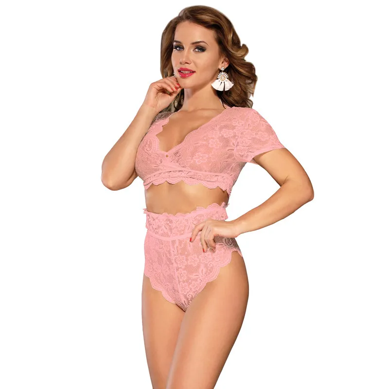 Comeondear, кружевной бюстгальтер, набор, прозрачный, 5XL, нижнее белье, женский сексуальный комплект размера плюс, полный бюстгальтер и трусы с высокой талией, нижнее белье, RB80760