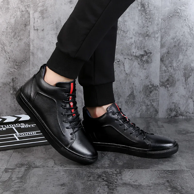 Размеры 36 48 Зимние плюшевые мужские ботильоны в стиле ретро Удобная брендовая