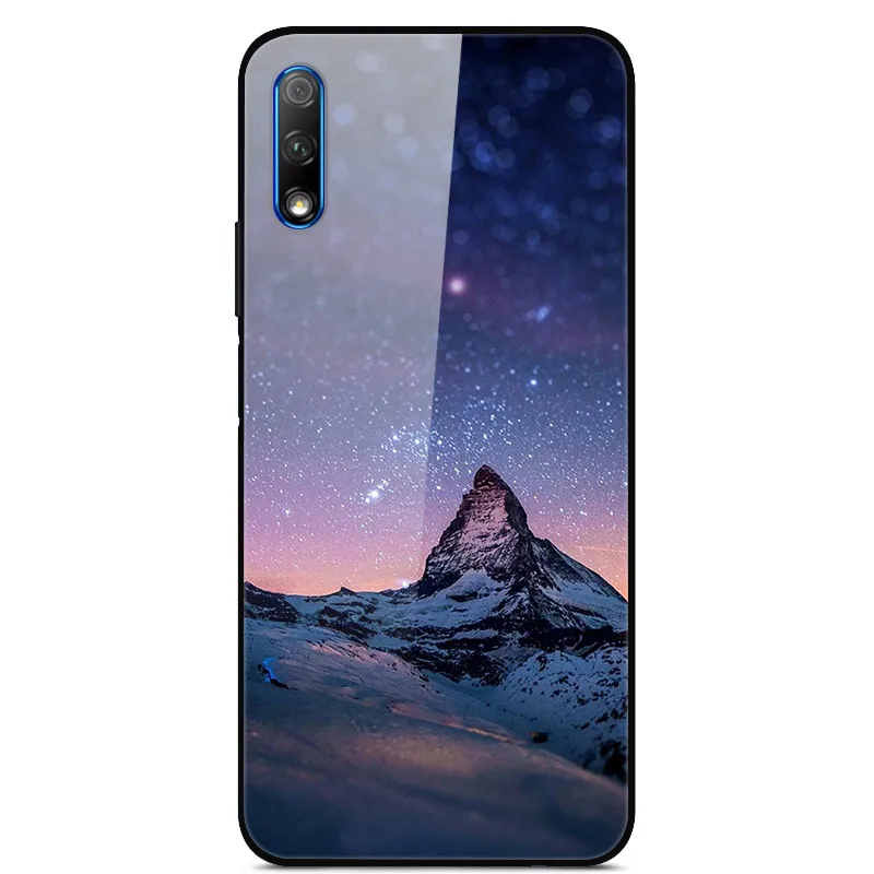 Роскошный чехол для huawei Honor 9X, чехол из закаленного стекла, силиконовый чехол для телефона huawei Honor 9X X9 9 X, чехол s для Honor 9X - Цвет: 53