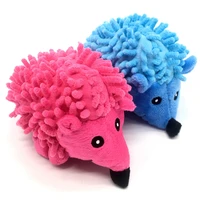 pet dog hedgehog shaped plush doll toy dog chewing anti molar squeak toy fun and durable dog molar toy cleaning teeth