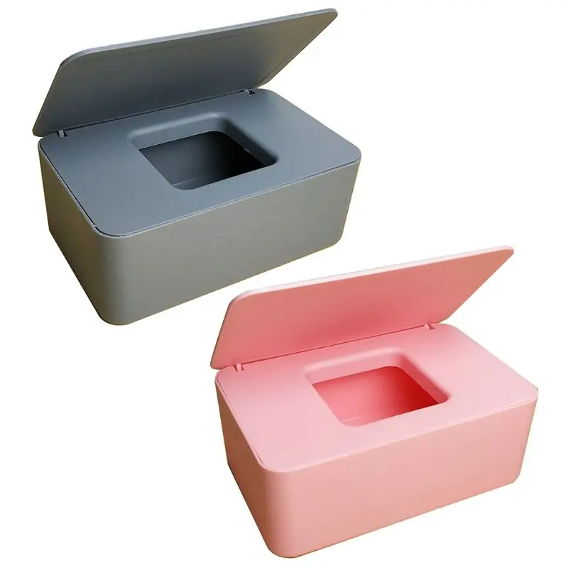 2020 New Wet Wipes Dispenser Holder with Lid for Home Office Store Dustproof Storage Box