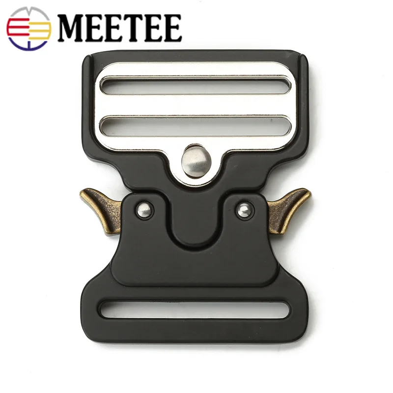 Meetee 1 шт./2 шт./4 шт. 50 мм металлическая пряжка для ремня уличные быстросъемные